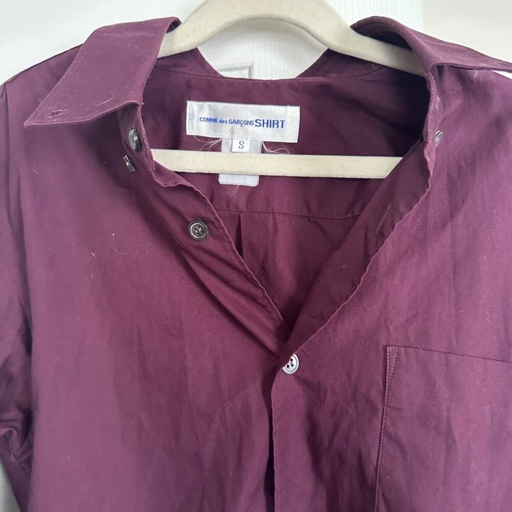 Comme Des Garcons Mens Solid Button Down Dress Sh… - image 2